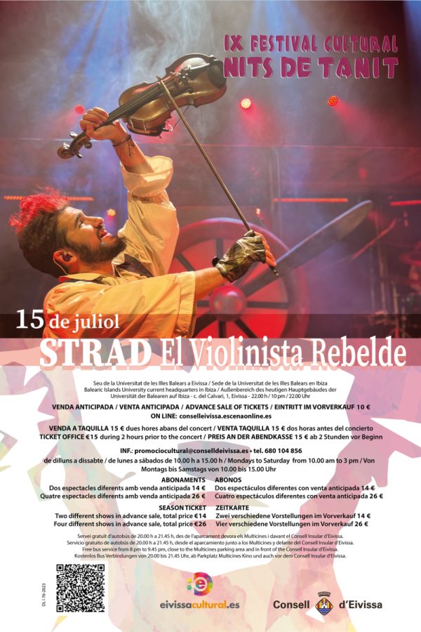 IX Festival Cultural Nits de Tanit 2023: STRAD. El Violinista Rebelde.